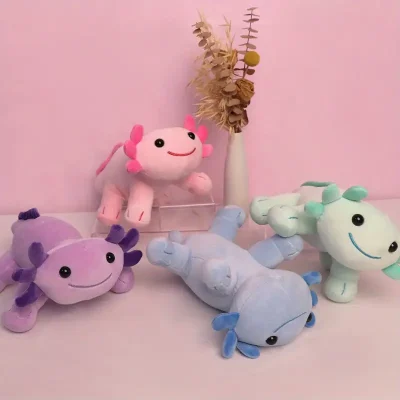 Cute Axolotl Plush Toys, Colorful Axolotl Stuffed Animals - All4